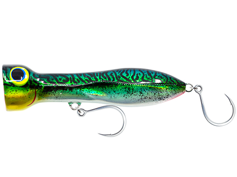 Nomad Design Chug Norris Popping Fishing Lure (Color: Silver Green Mackerel / 120)