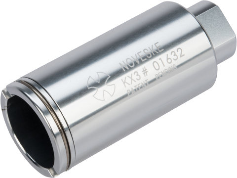 Madbull Noveske Licensed KX3 Sound Amplifier Flashhider (Color: Silver / Adjustable / 14mm Negative)