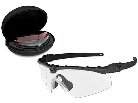 Oakley SI Ballistic M Frame 3.0 Strike Array Shooting Glasses (Color: Matte Black / Clear, Smoke Grey, Persimmon Lenses)