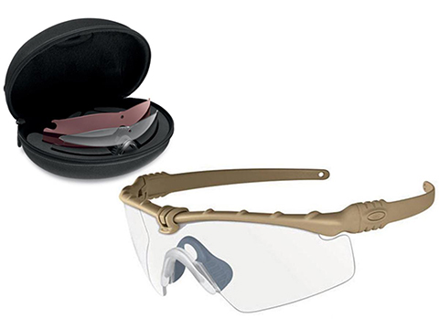 Oakley SI Ballistic M Frame 3.0 Strike Array Shooting Glasses (Color: Dark Bone / Laser, Clear, Smoke Grey, Persimmon Lenses)