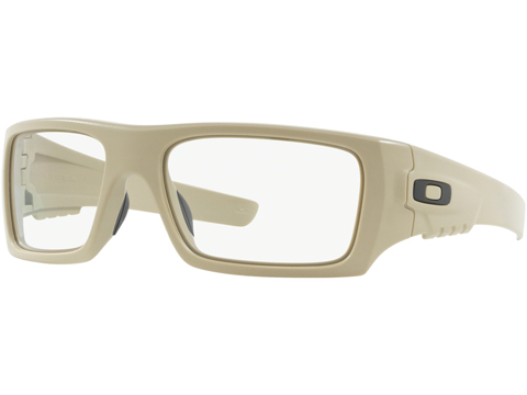 Oakley SI Ballistic Det-Cord Sunglasses (Color: Desert Tan / Clear Lenses)
