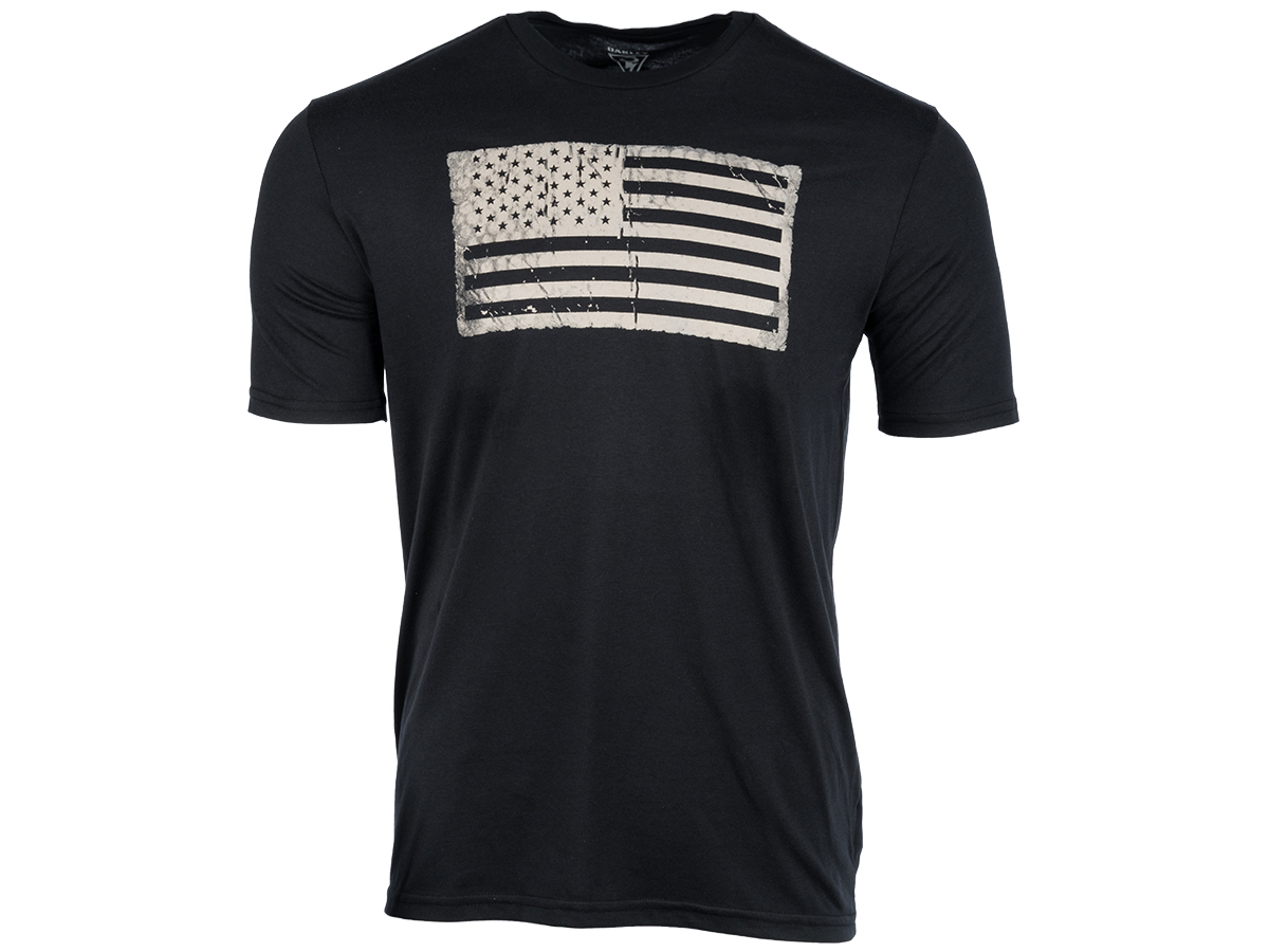 Oakley Distressed Flag Tee (Color: Blackout / XX-Large)