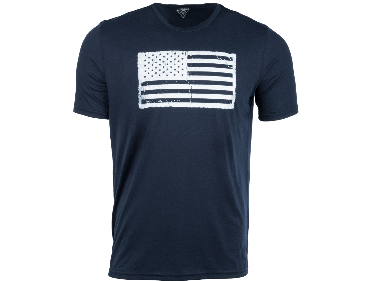 Oakley Distressed Flag Tee (Color: Fathom / Large)