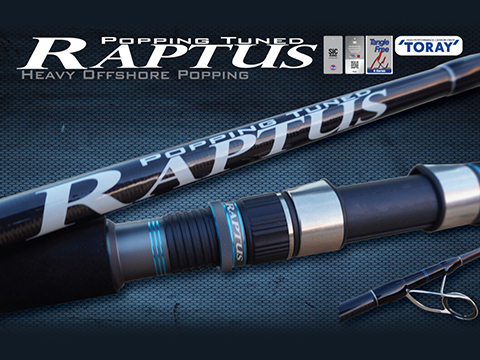 Ocean's Legacy Raptus Heavy Popping/Plugging Fishing Rod 