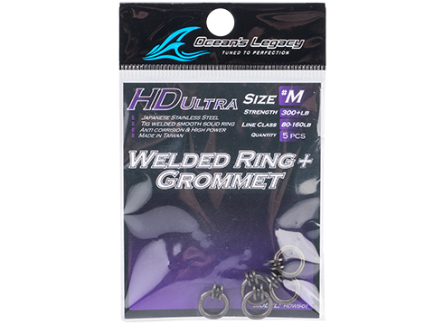 Ocean's Legacy Grommet + Welded Ring Set (Size: M / 5-Pack)