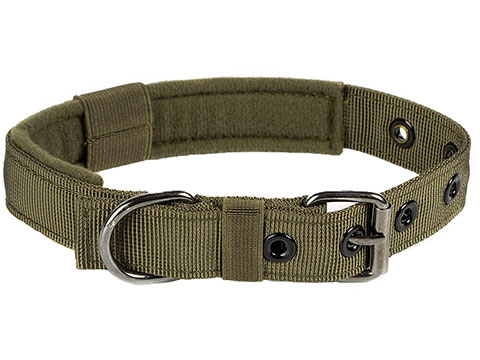 OneTigris Adjustable Small Tactical Dog Collar (Color: Ranger Green)