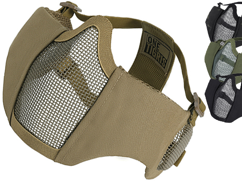 OneTigris Rage Low Profile Padded Airsoft Lower Half Face Mask w/ Ear Protection 