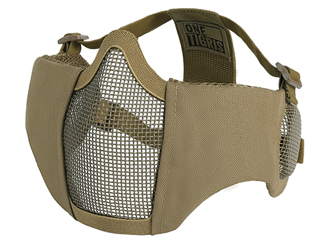 OneTigris Rage Low Profile Padded Airsoft Lower Half Face Mask w/ Ear Protection 
