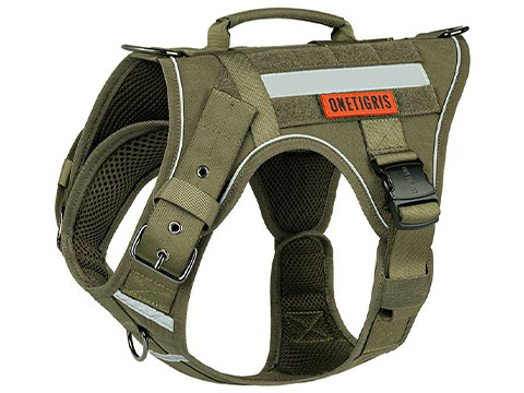 OneTigris FIRE TANKER K9 Dog Harness (Color: Ranger Green / X-Large)