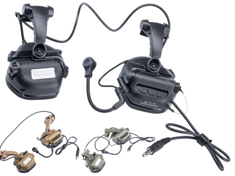 Earmor M32X Mark 3 Tactical Communications Headset for FAST Style ARC Rails (Color: Foliage Green)