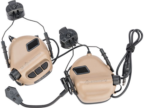 Earmor M32H MOD3 Tactical Communication Hearing Protector for ARC FAST MT Helmets (Color: Tan)