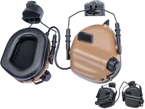 Earmor M31H MOD3 Tactical Communication Hearing Protector for ARC FAST MT Helmets (Color: Black)