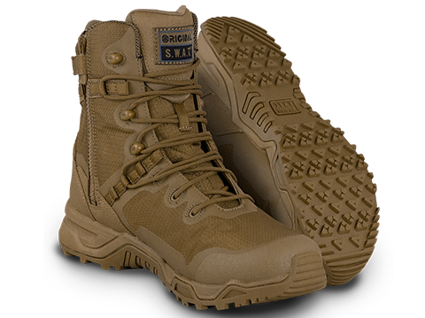 Original Swat Alpha Fury 8 Side Zip Boots (Color: Coyote / 7)