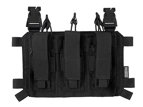 OneTigris Tactical Placard for Chest Rigs and Plate Carriers (Model: Model 02 / Black)