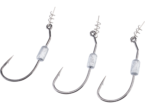Owner 3X Weighted Twistlock Fishing Hook w/ Centering-Pin-Spring (Size: 3/0 / 1/8oz)