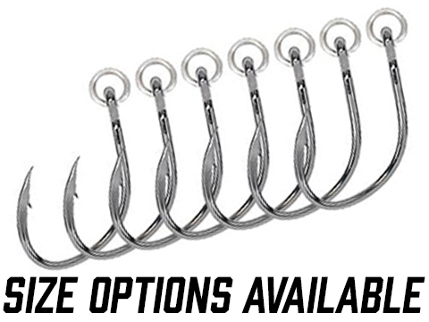 Owner 5129R-111 Ringed Offshore Bait Hook with Offset Needle Point Forged  Shank (Size: 1/0 / 6-Pack), MORE, Fishing, Hooks & Weights -  Airsoft  Superstore