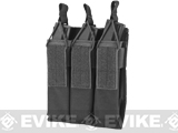 Matrix Airsoft SMG Triple Magazine MOLLE Pouch (Color: Black)