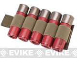 Matrix 5rd Shotgun Shell Holder w/ Hook Backing (Color: Coyote Brown)