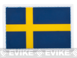 PVC Hook and Loop International Flag Patch (Flag: Sweden)