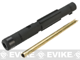 Wii Tech Aluminum Outer Barrel w/ Tightbore Inner Barrel for KSC System-7 MP9 Series GBB SMG's - Black