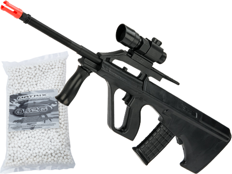 P301A Pump Action AUG Spring Powered Airsoft Rifle (Package: Rifle / Add 5000 BBs)