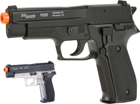 Swiss Arms Licensed 226 Collector's Edition Spring Powered Airsoft Pistol (Color: Black)