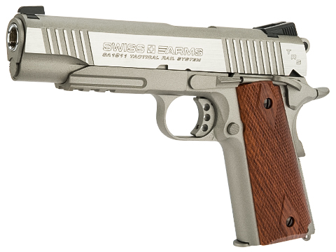 Swiss Arms SA 1911 MRP CO2 Powered Blowback 4.5mm Air Pistol (Color: Silver)