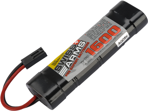 Swiss Arms 9.6v 1600mah NiMH Battery with Small Tamiya Connector