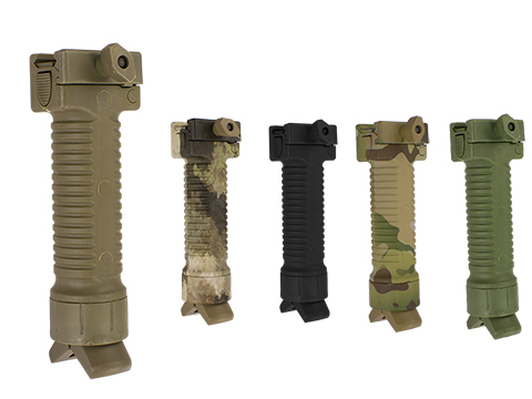 Scar Type Vertical Support Tactical Bi-pod Grip (Color: Black)