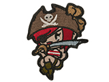 Mil-Spec Monkey Pirate Girl Morale Patch (Color: High Contrast)