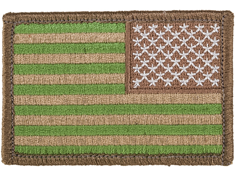 Matrix Hook and Loop U.S. IFF Flag Patch (Color: Subdued / Reversed)