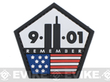 Remember 9-11 PVC Hook and Loop Morale Patch