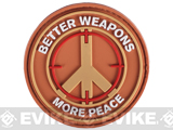 PVC IFF Hook and Loop Morale Patch - Better Weapons More Peace