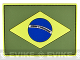 PVC Hook and Loop International Flag Patch (Flag: Brazil)