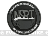 Evike.com Not So Round Table (NSRT) PVC Hook & Loop Morale Patch - Black