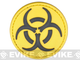 Matrix Biohazard PVC IFF Hook and Loop Patch (Color: Yellow)