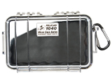 Pelican Micro Case (Model: 1040 / Clear w/ Black Colored Lining)
