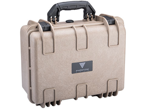 Tsunami Armory Series Waterproof IP67 High Impact Equipment Case w/ Customizable Grid Foam (Model: Phantom Gear / Tan)