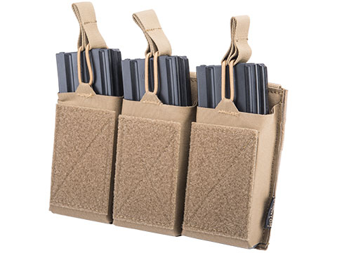 Phantom Gear Front Flap Triple Magazine Morale Pouch (Color: Coyote Brown / Ver. 1)