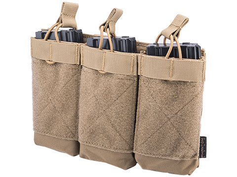 Phantom Gear Triple M4/M16 Open Top Magazine Morale Pouch (Color: Coyote Brown)