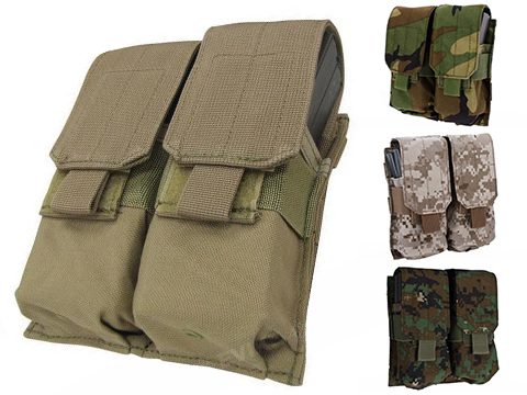 Phantom Gear Modular MOLLE Ready Tactical Double M4 M16 Magazine Pouch (Color: Digital Woodland)