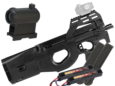 Novritsch / Cybergun FN Herstal Licensed SSR90 Airsoft AEG Sub Machine Gun (Type: Black / Go Airsoft Package)