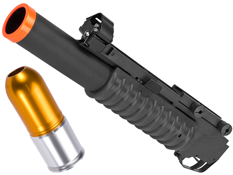 Matrix 40mm M203 Grenade Launcher for M4 M16 Series Airsoft Rifles (Model: Long Type / Black / Matrix Multi-Purpose Package)