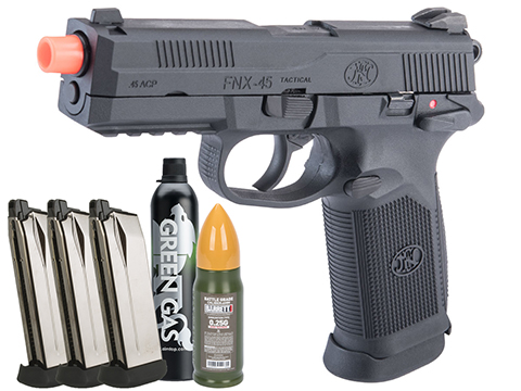 Cybergun FN Herstal Licensed FNX-45 Civilian Gas Blowback Airsoft Pistol by VFC (Type: Reload Package)
