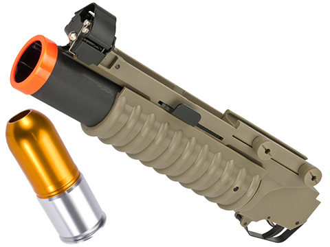 Matrix 40mm M203 Grenade Launcher for M4 M16 Series Airsoft Rifles (Model: Short Type / Desert / Matrix Multi-Purpose Package)