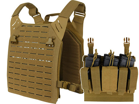 Condor LCS Vanquish Armor System (Color: Coyote Brown / Add Recon Magazine Panel)