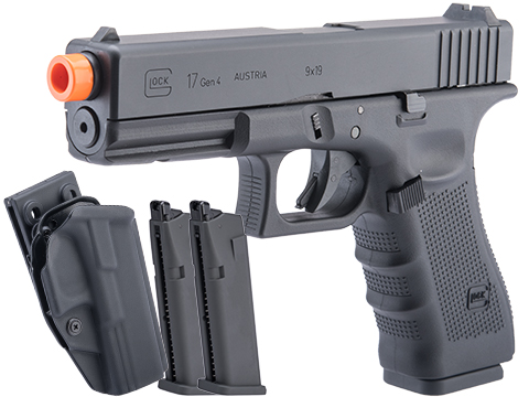 Spartan / Cybergun Licensed GLOCK 17 Gen 4 CO2 Gas Blowback Airsoft Pistol - LE / Military ONLY (Package: Carry Package)