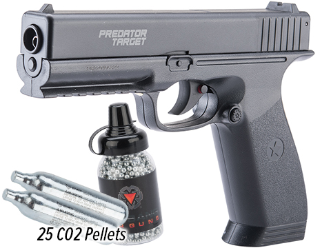 Matrix Predator Target 4.5mm Non-Blowback CO2 Air Pistol (Color: Black / Essentials Pack)