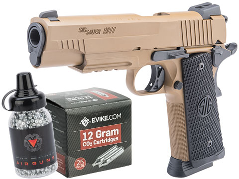 Sig Sauer Emperor Scorpion CO2 Powered 4.5mm Gas Blowback Air Pistol (Package: Target Package)