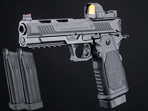 EMG Strike Industries Licensed Prototype 2K Alpha 2011 Gas Blowback Airsoft Pistol (Package: Add 2 Spare Magazines)